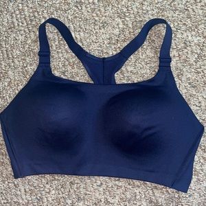 Victoria’s Secret 36DD sports bra womens navy blue on point incredible wireless